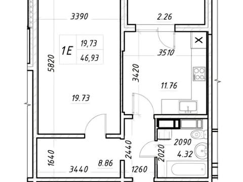 квартира по адресу Семьи Кульженков ул. (Дегтяренко Петра), 21