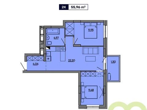квартира по адресу Миколайчука ул., (Будинок 2)