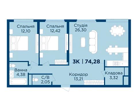 квартира по адресу Гетмана Мазепы ул., (Будинок 3)