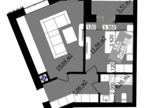 квартира за адресою Приозерна вул., 36