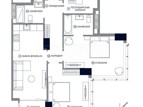 квартира за адресою Антоновича вул. (Горького), (Будинок)