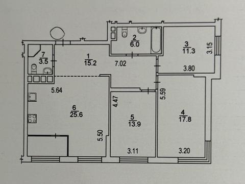 квартира по адресу Евгения Сверстюка ул. (Марины Расковой), 6