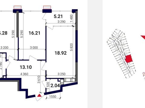 квартира за адресою Дніпровська набережна вул., (Будинок 9)