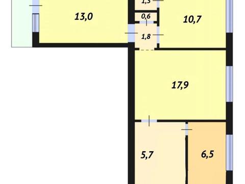 квартира за адресою Миколи Міхновського бульв. (Дружби народів), 32