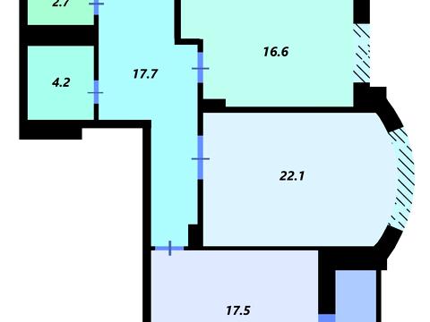 квартира по адресу Нежинская ул., 5