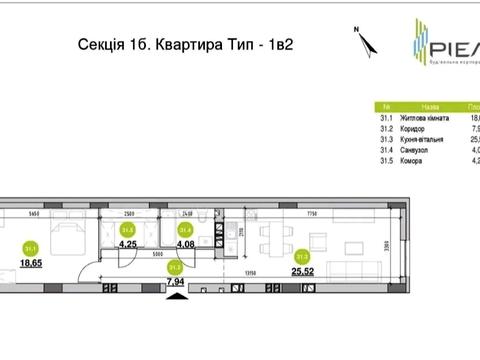 квартира за адресою Рудненська вул. (Білогорська), (3 черга (будинок 1б))