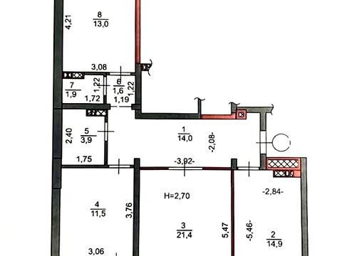 квартира по адресу Метрологическая ул., 15-А