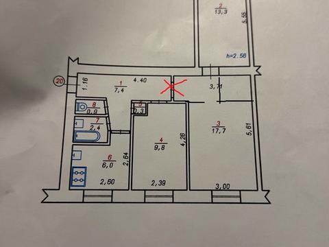 квартира по адресу Циолковского ул., 9/1