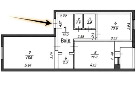 квартира по адресу Декабристов ул., 44