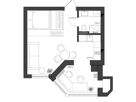 квартира по адресу Мира ул., 2-В