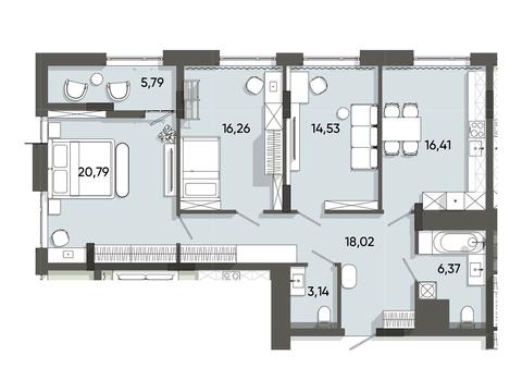 квартира по адресу Стрийская ул., (Будинок 1)