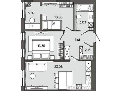 квартира по адресу Пластовая ул. (Силикатная), (Будинок С3)