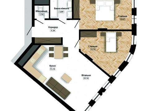 квартира по адресу Раковского ул., (Будинок 1)