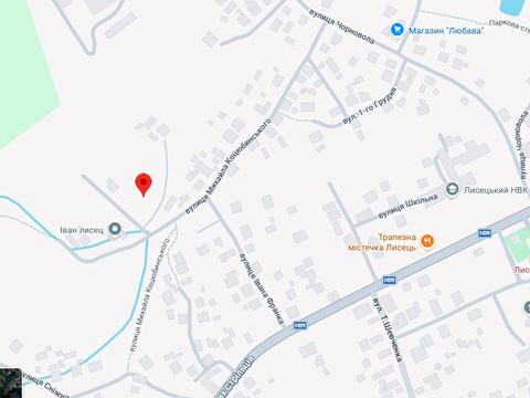 ділянка за адресою смт. Лисець, 