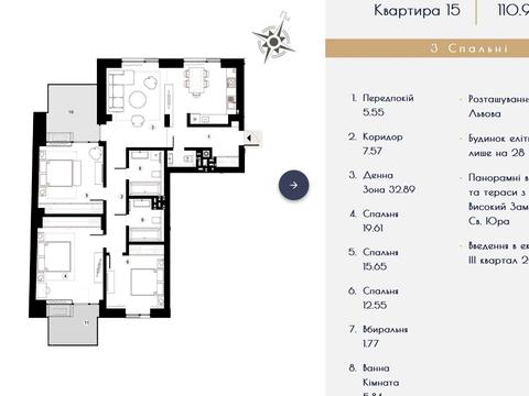 квартира за адресою Сидора Голубовича вул., 22