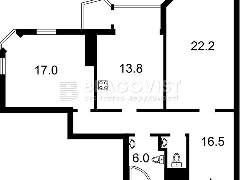 квартира за адресою Мокра вул. (Кудряшова), 20-Б