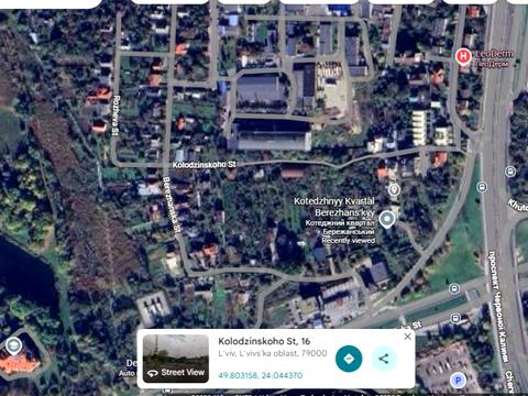 участок по адресу Бережанская ул.