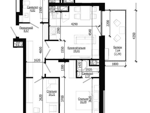 квартира за адресою Пилипа Орлика вул., (Будинок 2)