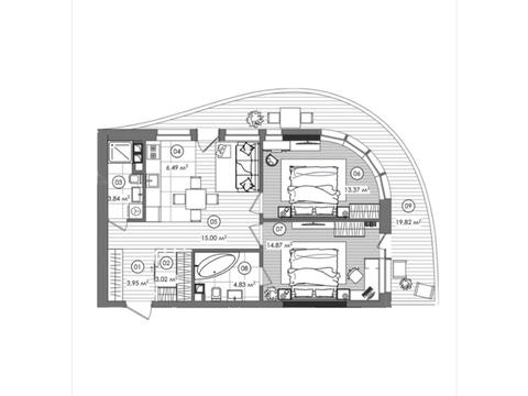 квартира за адресою Дегтярівська вул., (Будинок 3)