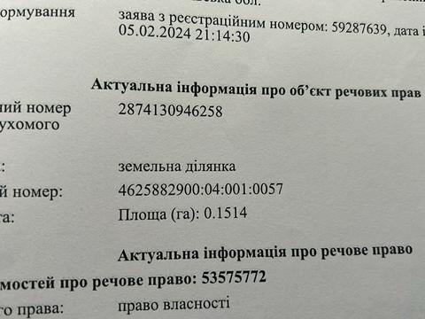 участок по адресу 