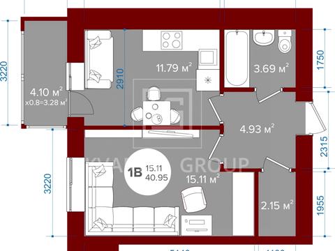 квартира за адресою Соборна вул., 2к/45