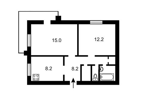 квартира по адресу Бориспольская ул., 32-Б
