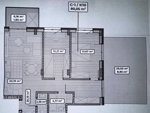 квартира за адресою Івана Франка вул., (Будинок 2)