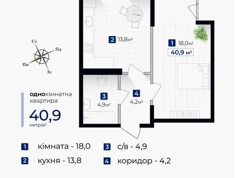 квартира по адресу Гната Хоткевича ул., (Будинок)