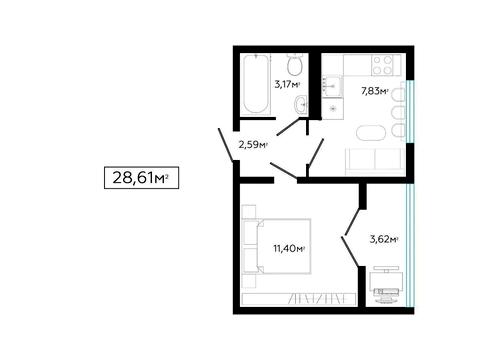 квартира за адресою Петра Маланюка вул., (Будинок 3)