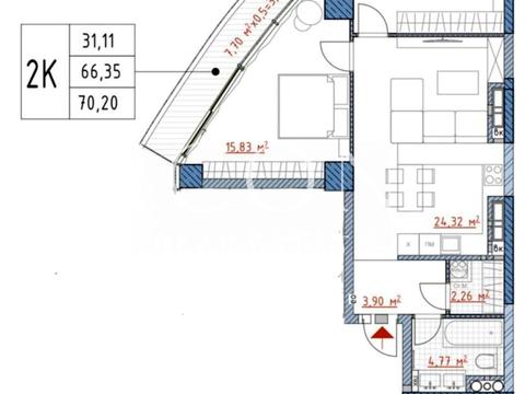 квартира за адресою Іоанна Павла II вул. (Патріса Лумумби), (Будинок 2)