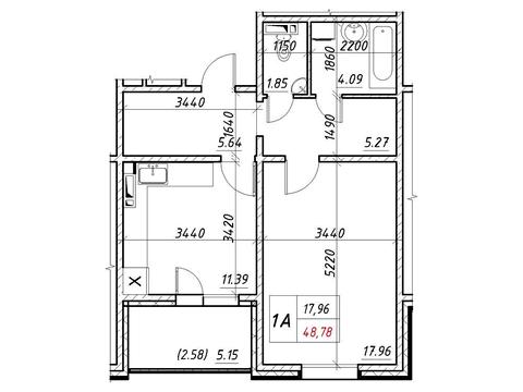 квартира по адресу Коноплянская ул., 22-А