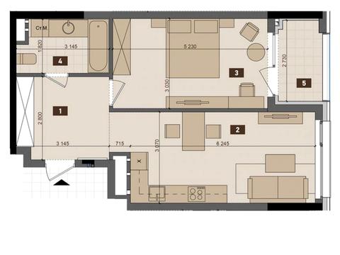 квартира по адресу Calle Dilova ул. (Димитрова), 1/2