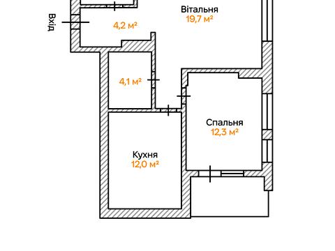 квартира за адресою Салютна вул., 2к8