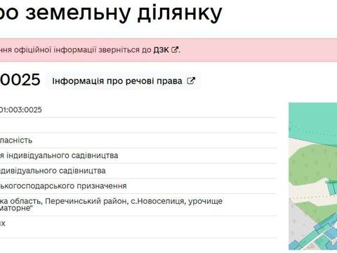 ділянка за адресою 