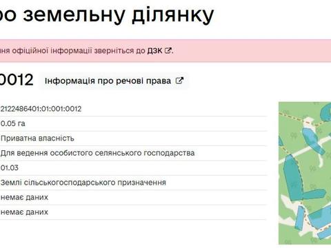 ділянка за адресою 