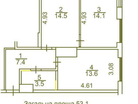 квартира по адресу Родини Крістерів ул., 14