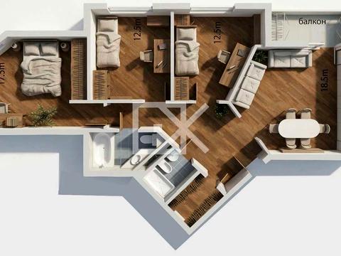 квартира за адресою Сім'ї Кульженків вул. (Петра Дегтяренка), 35