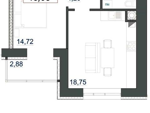 квартира за адресою Василя Симоненка вул., (Будинок 1)