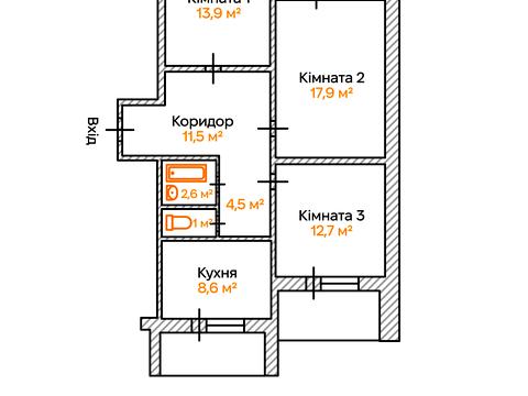 квартира по адресу Червоной Калины просп. (Владимира Маяковского), 22