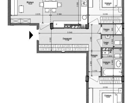 квартира за адресою Тадея Рильського бульв., 1