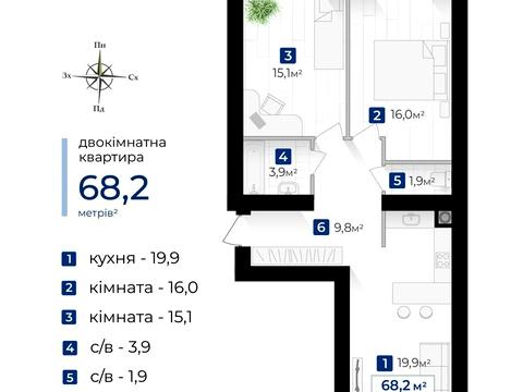 квартира за адресою Джохара Дудаєва вул., (Будинок 5)