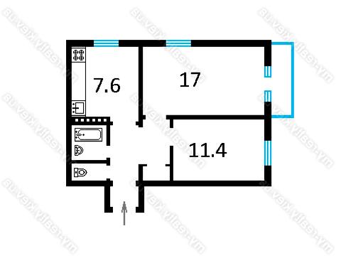 квартира по адресу Вацлава Гавела бульв. (Івана Лепсе), 44