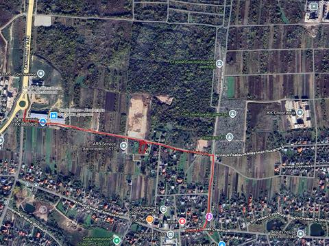 участок по адресу Авіаційна