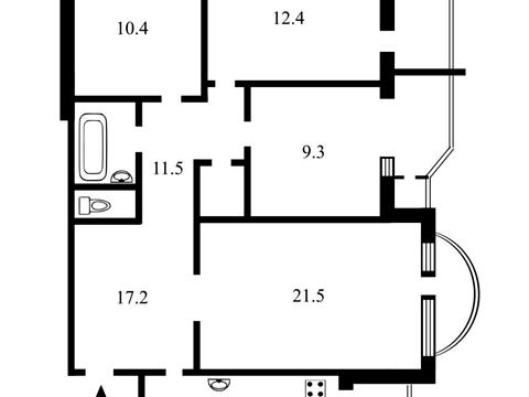 квартира за адресою Азербайджанська вул. (Бакинських Комісарів), 16/1