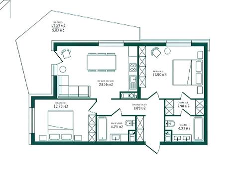 квартира по адресу Сяйво