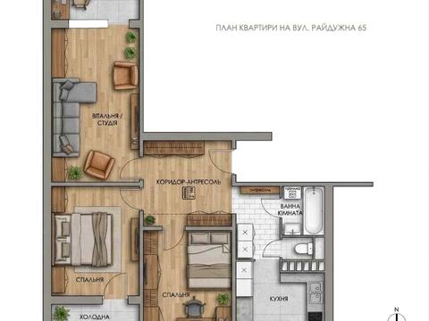 квартира по адресу Радужная ул., 65