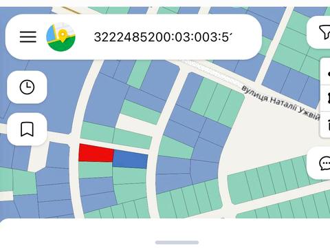 участок по адресу Наталії Ужвій