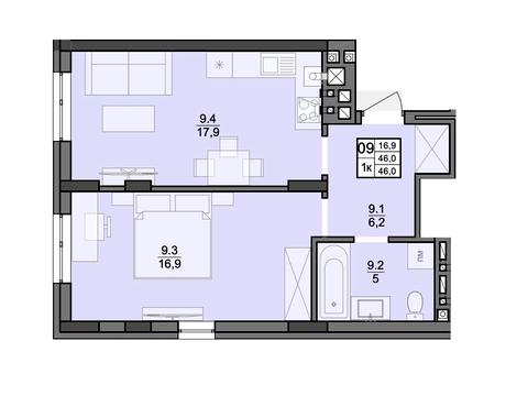 квартира по адресу Кольцевая ул., (Будинок 1)