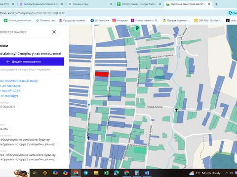 участок по адресу Івано Франка
