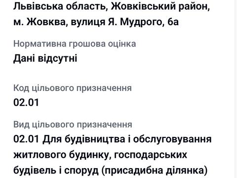 ділянка за адресою 